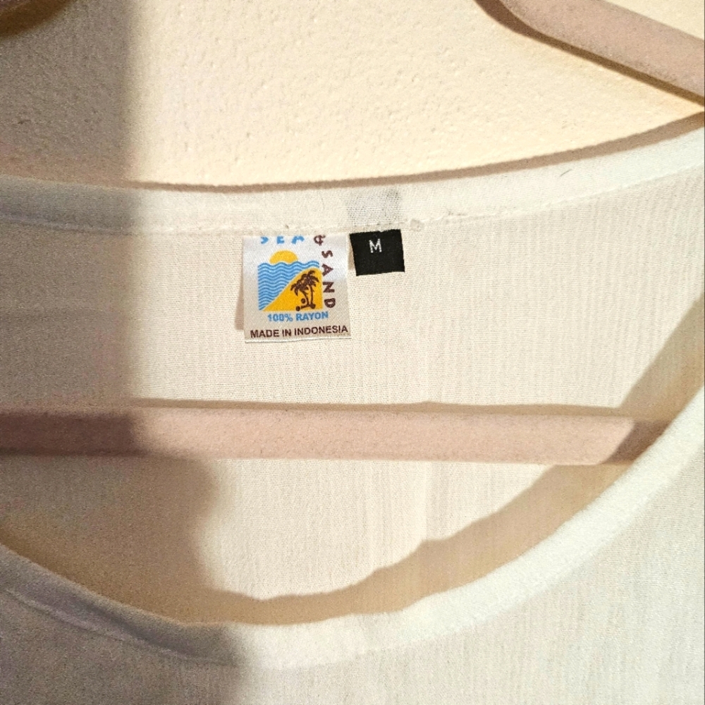 Beautiful  White Rayon women blouse